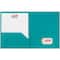 JAM Paper 9.5" x 11.5" Plastic 2 Pocket School POP Folders, 6ct.